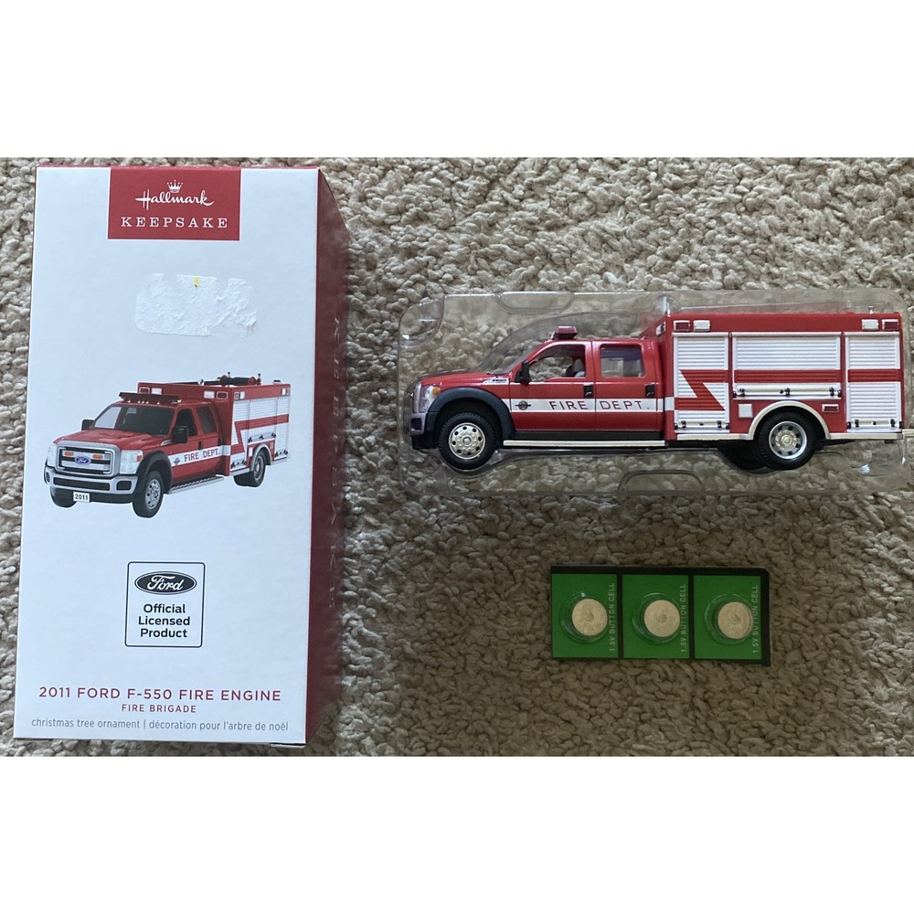 Hallmark Keepsake - 2011 Ford F-550 Fire Engine - 22nd - 2024 *NEW / FREE SHIP*‎